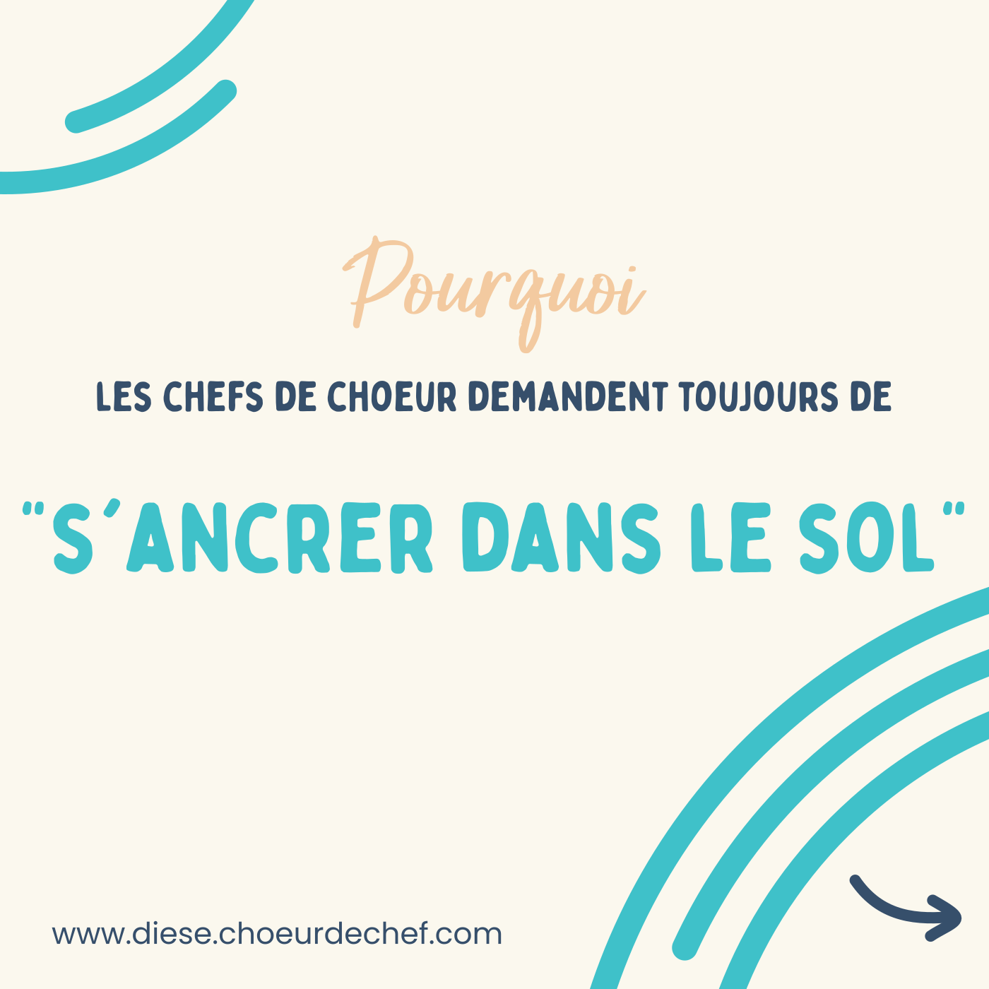 Pourquoi les chefs de chœur demandent toujours de « s’ancrer dans le sol » ?